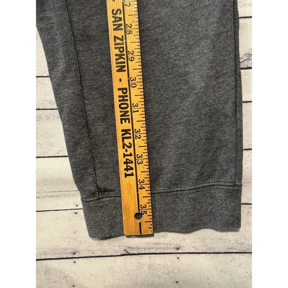 Nike Mens Heavyweight Fleece Sweatpant Size 2XL Gray No Drawstring Zip Pockets